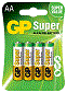 Батарейка АА GP Super LR6 BL4 Alkaline 1.5V (4/40/320)