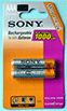 Аккумулятор SONY AAA HR03-2BL 1000 mAh [2/20/120/13440]