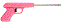 Пьезозажигалка JZDD-17-R пистолет, розовая [1/30]